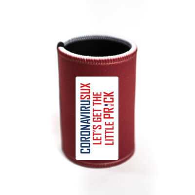 Cooler - CORONAVIRUSUX LET'S GET THE LITTLE PR!CK - Stubby Coolers with Base Thumbnail